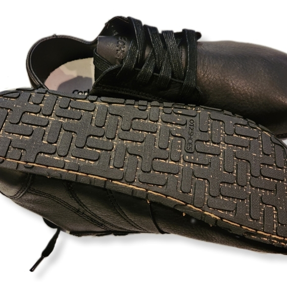 OTZ1 MADLIB 3081 UNISEX BLACK LEATHER LACE-UP SHOES EUR 41 MEN 8 WOMEN 11 #1197 - Picture 6 of 13